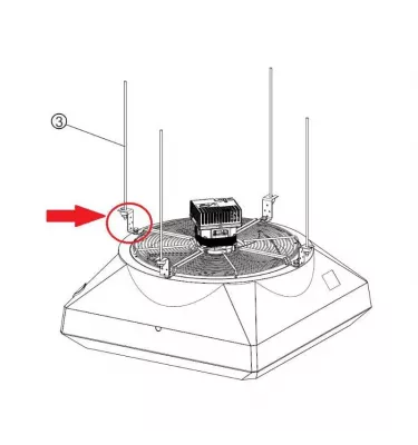 VTS - ceiling mounting kit for heaters