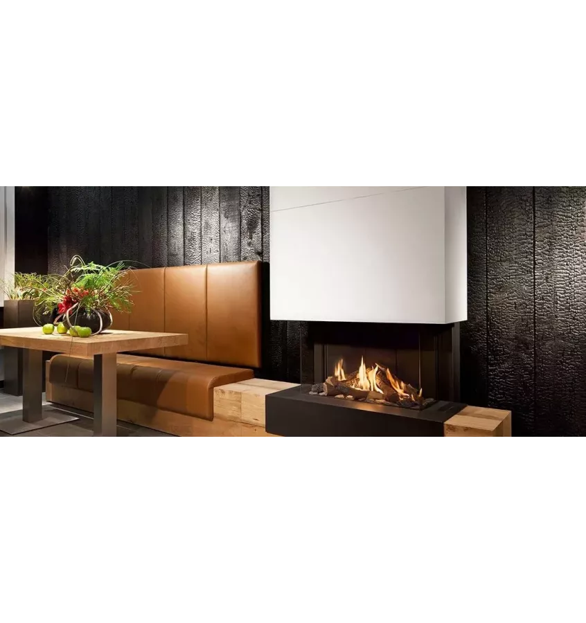 Kal-fire - fireplace insert with 3D G70 / 44S hearth