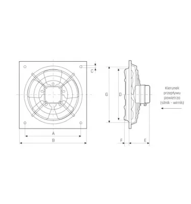 Venture Industries - HXM axial wall fan