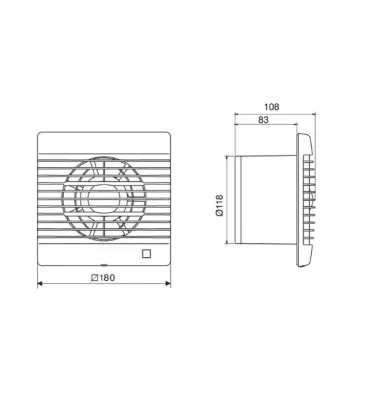 Venture Industries - dekor axiální domácí ventilátor