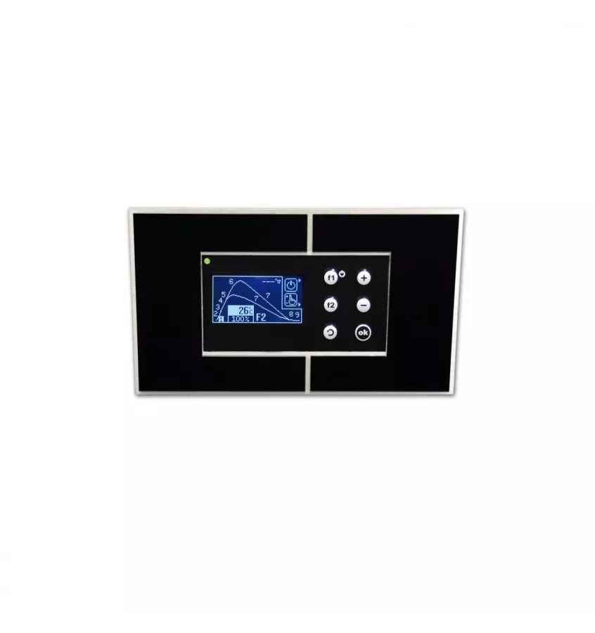 Tatarek - fireplace controller with heat accumulation system RT-08 OS Grafik Black Design