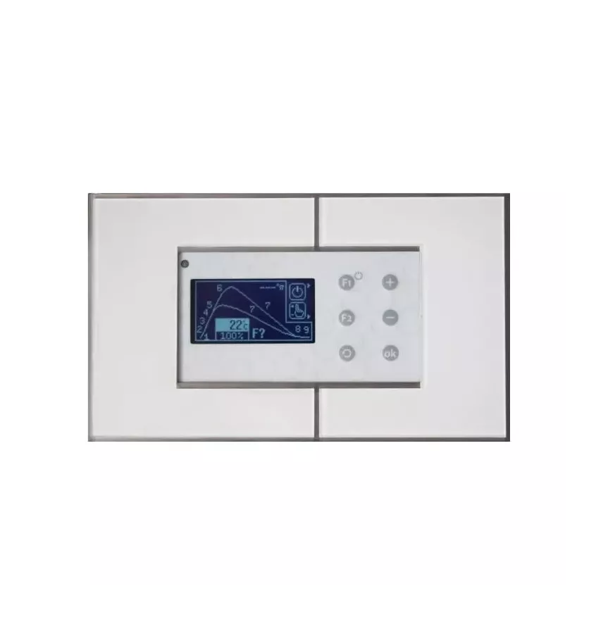 Tatarek - fireplace controller with heat accumulation system RT-08 OS Grafik White Design