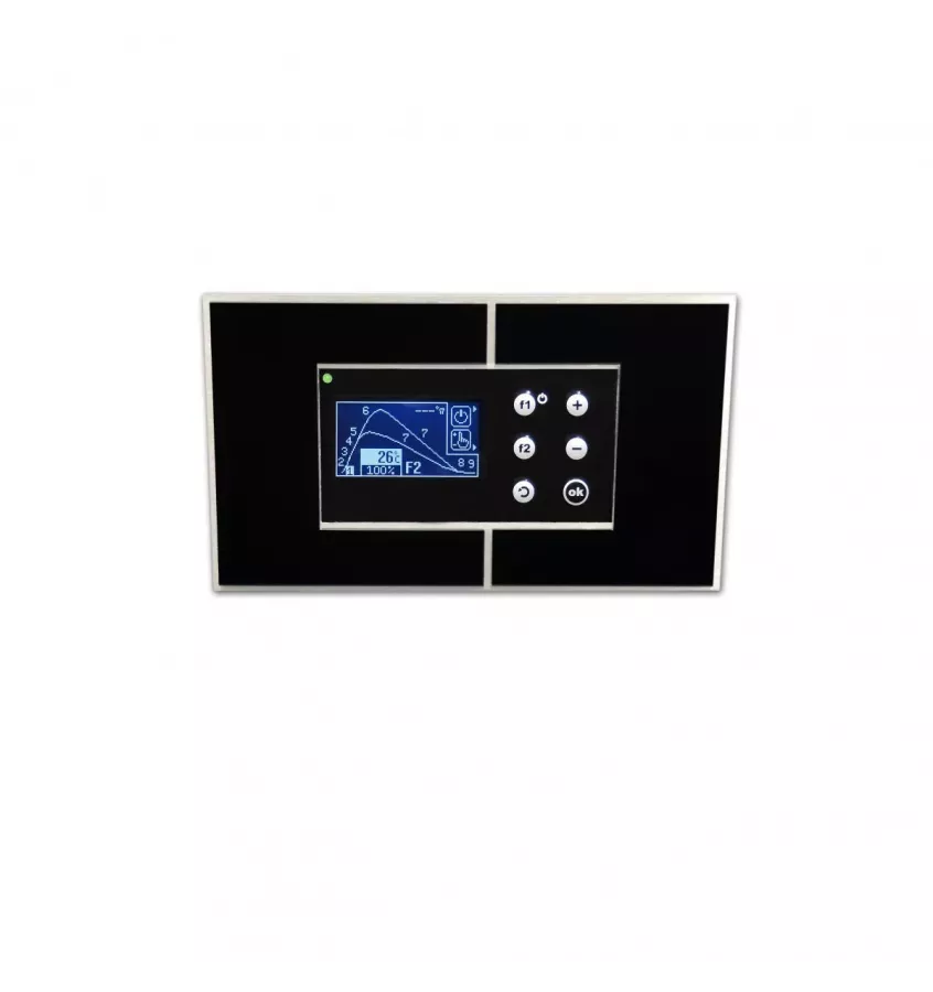 Tatarek - controller for traditional fireplace RT-08 OM Grafik Black Design