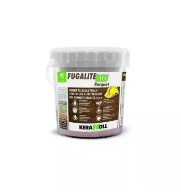 Kerakoll - hypoallergenic resin joint with the Fugalite Bio Parquet wood effect