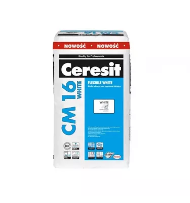 Ceresit - lepicí malta vyztužená vlákny CM 16 White