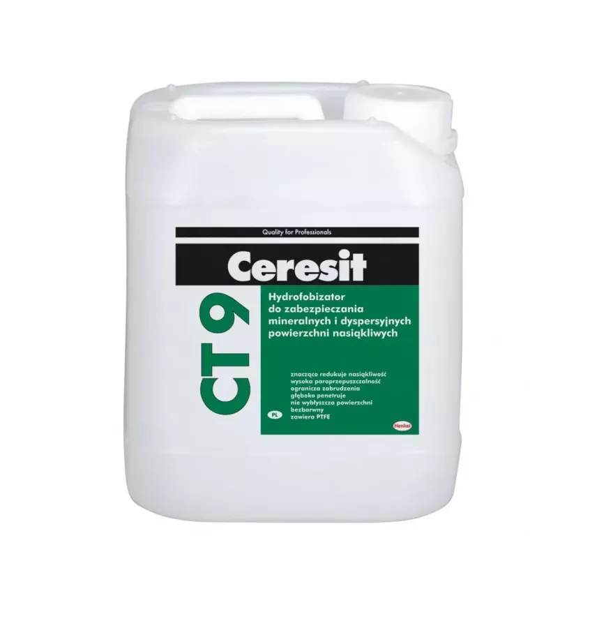 Ceresit - a hydrophobizer for the protection of absorbent surfaces CT 9
