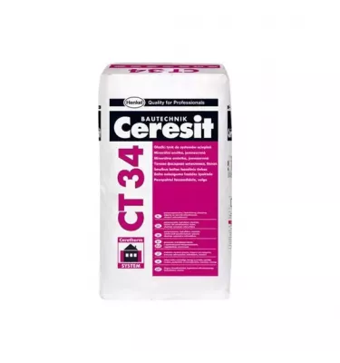 Ceresit - minerální hladká omítka pro zateplovací systémy CT 34