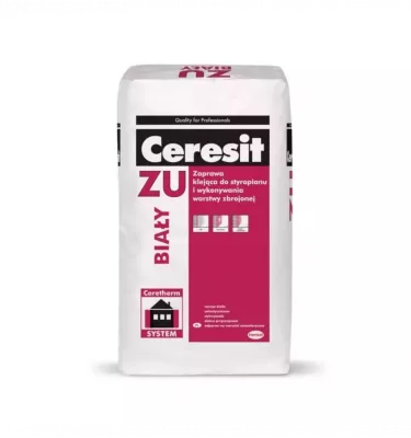 Ceresit - lepicí malta na polystyren a zpevňující vrstvu ZU White