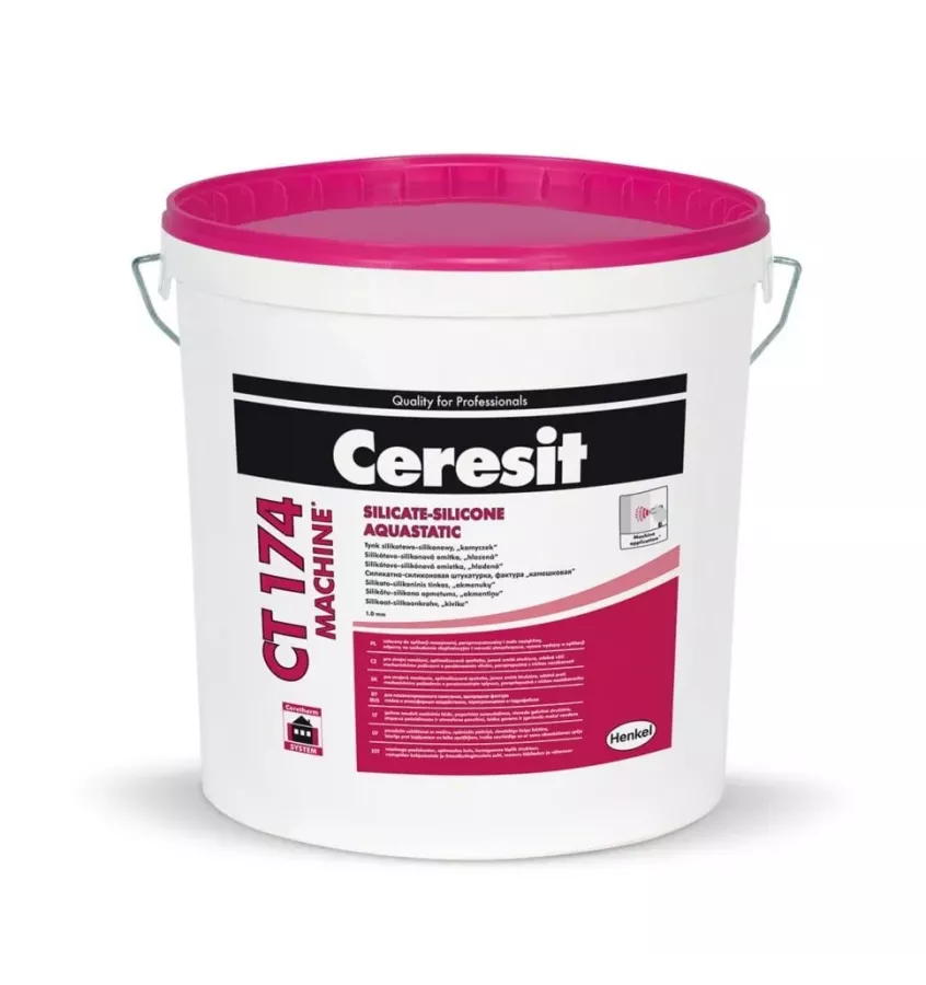 Ceresit - silicate-silicone plaster CT 174 Machine