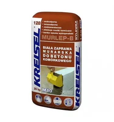 Kreisel - zaprawa murarska cienkowarstwowa biała Murlep-B 128 M10