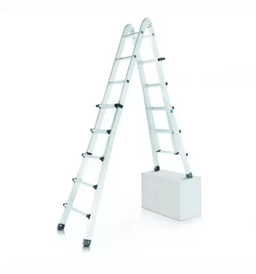 Zarges - four-element telescopic ladder with a Variotec V fold