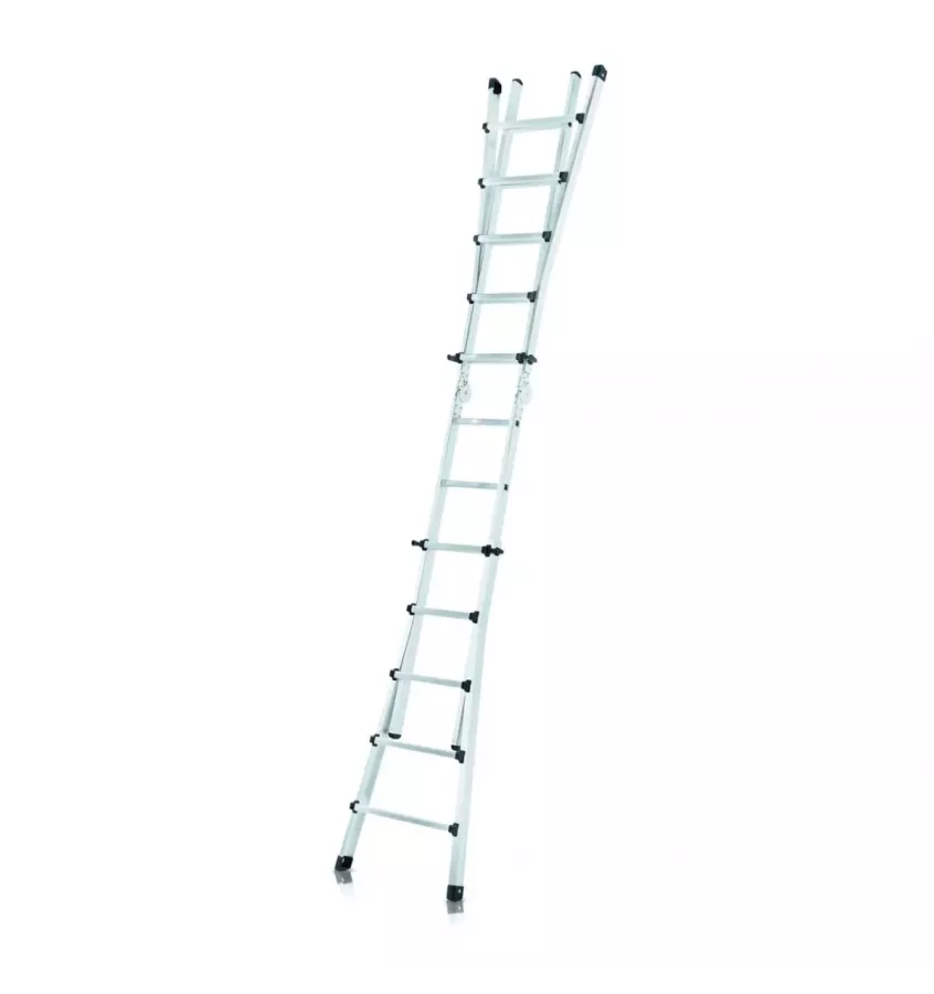 Zarges - four-element telescopic ladder with a Variotec V fold
