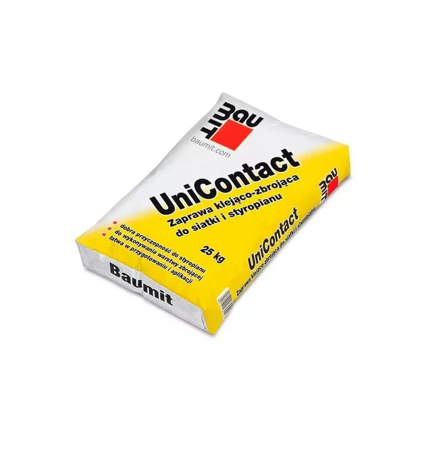Baumit - lepicí a zpevňující malta pro síťovinu a polystyren UniContact