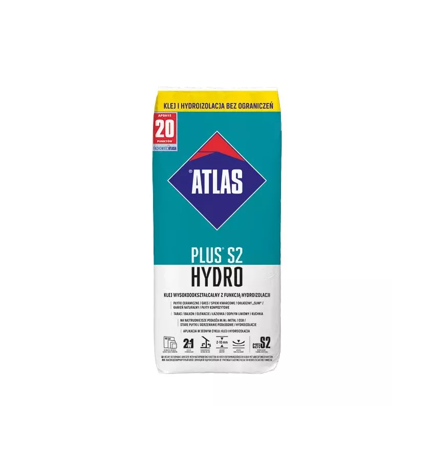 Atlas - highly deformable adhesive with waterproofing function Plus S2 Hydro
