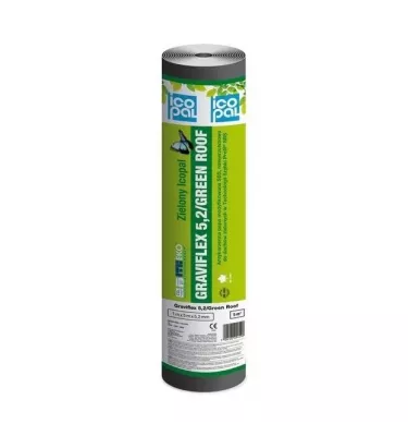 Icopal - weldable membrane for green roofs Graviflex 5.2 SBS Green Roof