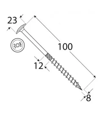 Domax - CT screw with a washer head