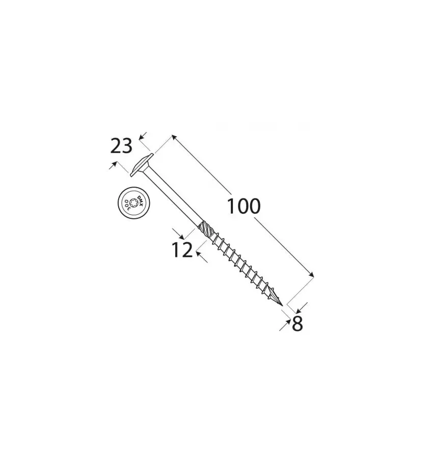 Domax - CT screw with a washer head