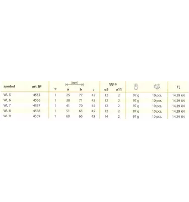 Domax - light beam hanger WL