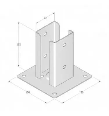 Domax - základna sloupu PSPD