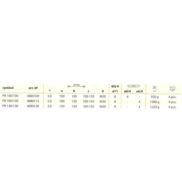 Domax - column base adjustable threaded PR