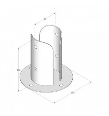 Domax - podstawa słupa PSPOD