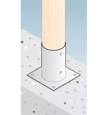 Domax - PSPO round pole base