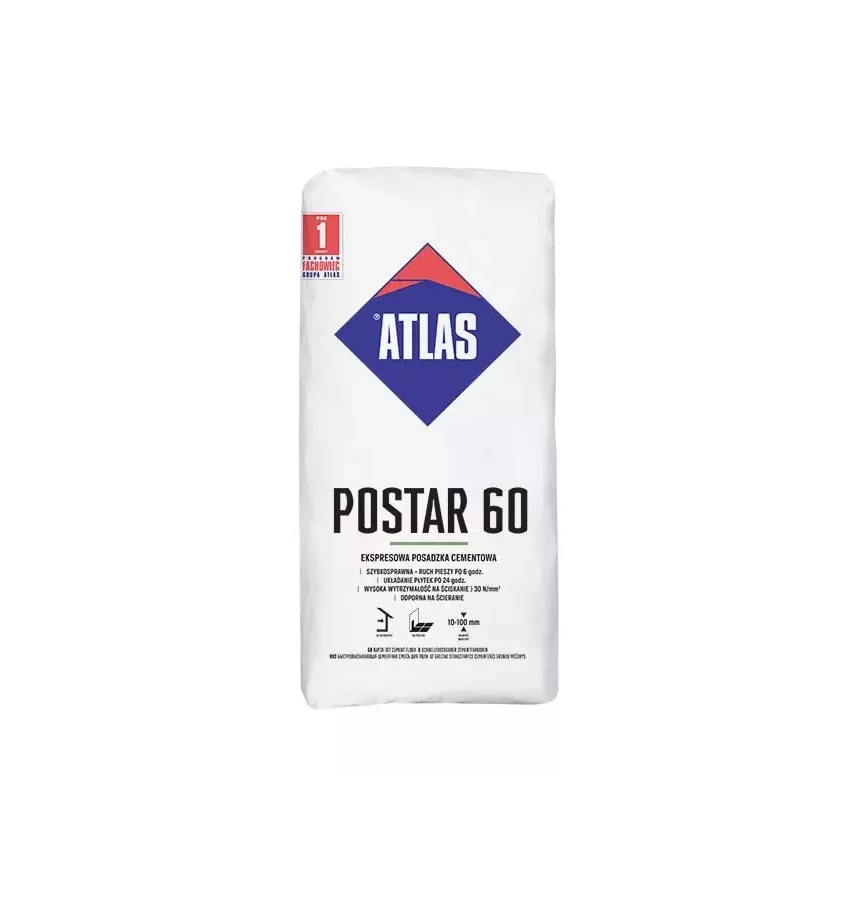 Atlas - Postar 60 express cement floor