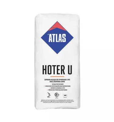 Atlas - adhesive mortar for polystyrene and XPS and for embedding the Hoter U White 2in1 mesh