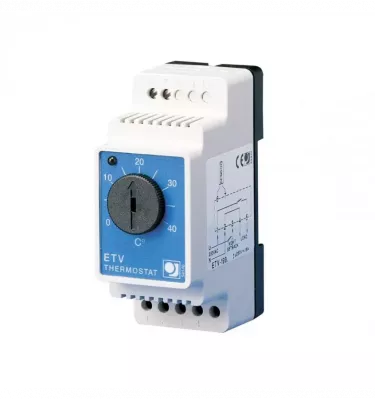 Elektra - manual temperature controller for ETV 1991 DIN rail