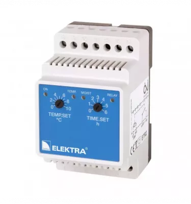 Elektra - manual temperature controller for DIN rail ETR2R