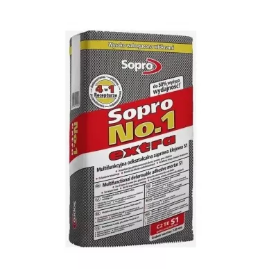 Sopro - deformable adhesive mortar No.1 400 Extra