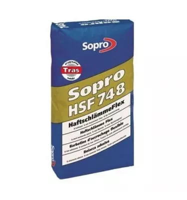 Sopro - flexible tacking mortar with HSF 748 trass
