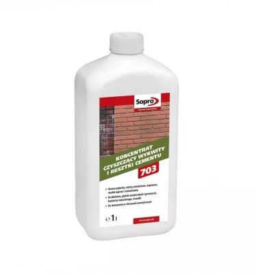 Sopro - concentrate for cleaning cement efflorescence and remnants of cement ZA 703