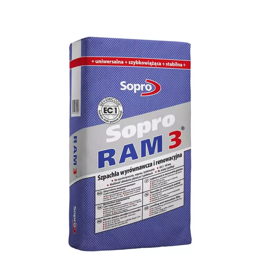 Sopro - RAM3 454 leveling and renovation putty
