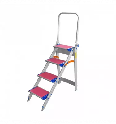 Drabex - aluminum folding stool with handrail TP 8020P