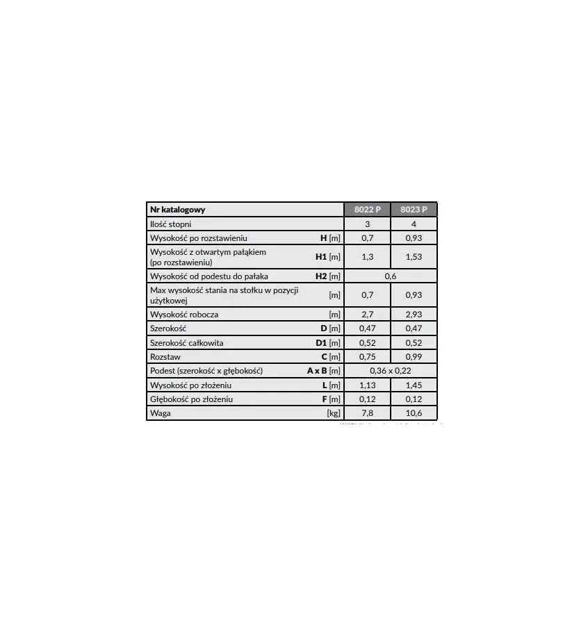 Drabex - hliníková skládací stolička s madlem TP 8020P