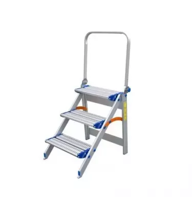 Drabex - aluminum folding stool with handrail TP 8100P