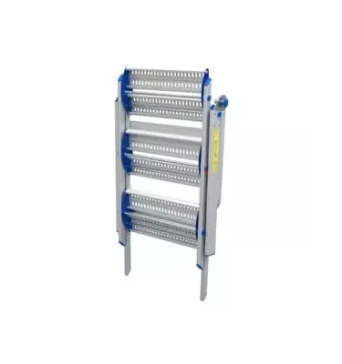 Drabex - aluminum folding stool with handrail TP 8100P