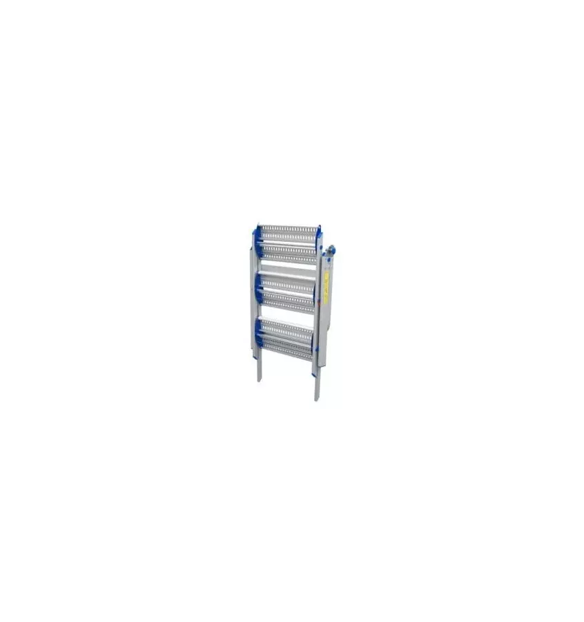 Drabex - aluminum folding stool with handrail TP 8100P