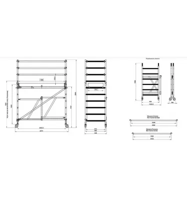 Drabex - mobile, folding, extended RS-1100R