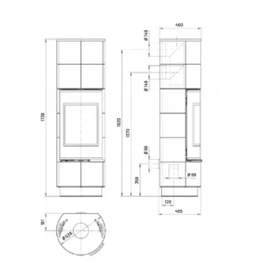 Thorma - kamna na dřevo Delia Plus