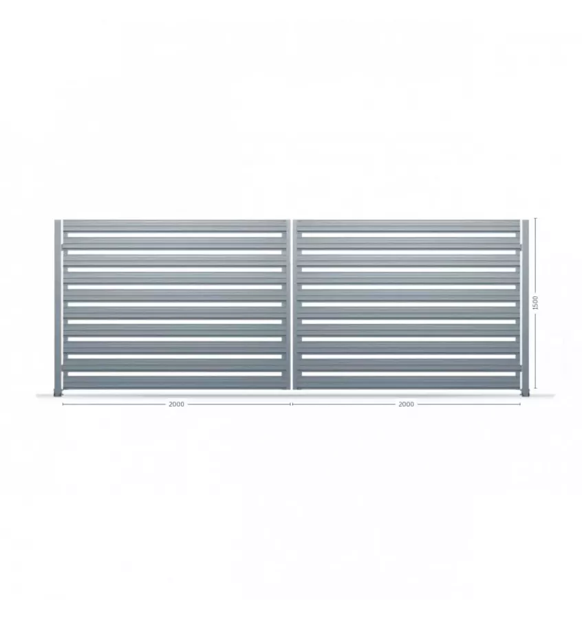 Bud Mat - fencing system - double-leaf gate 02