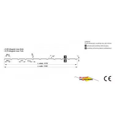 Pruszyński - kovová taška - podhled
