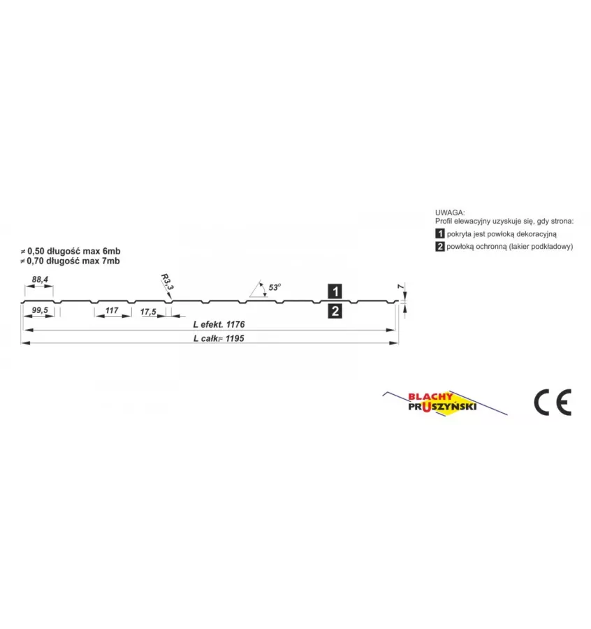 Pruszyński - kovová taška - podhled