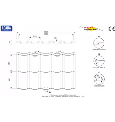 Pruszyński - Loire panel roof tile