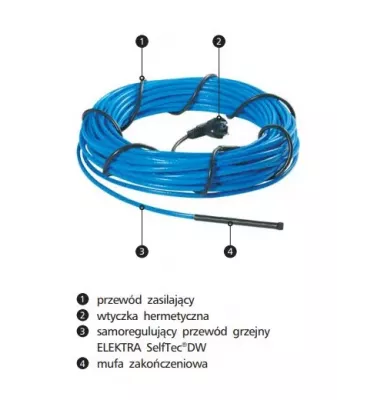 Elektra - kabel grzewczy samoregulujący SelfTec DW ready2heat