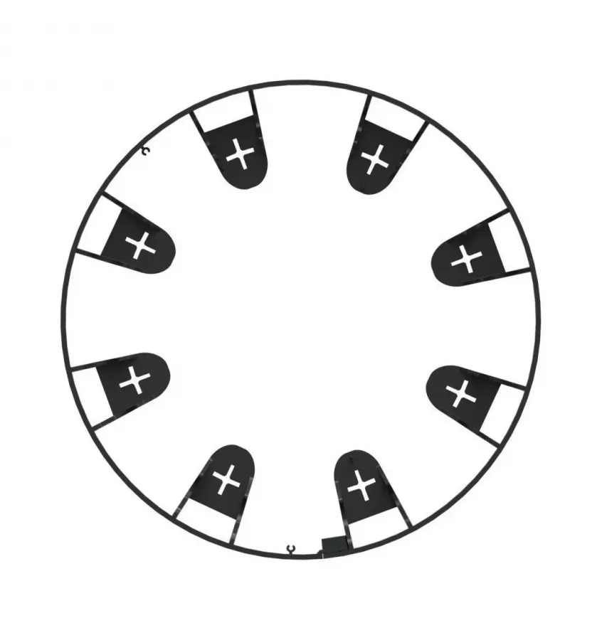 Garden Flora - border CELL černá 1035x80x45 (30-260)