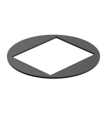 Galeco - square PVC system - a flap for a square pipe