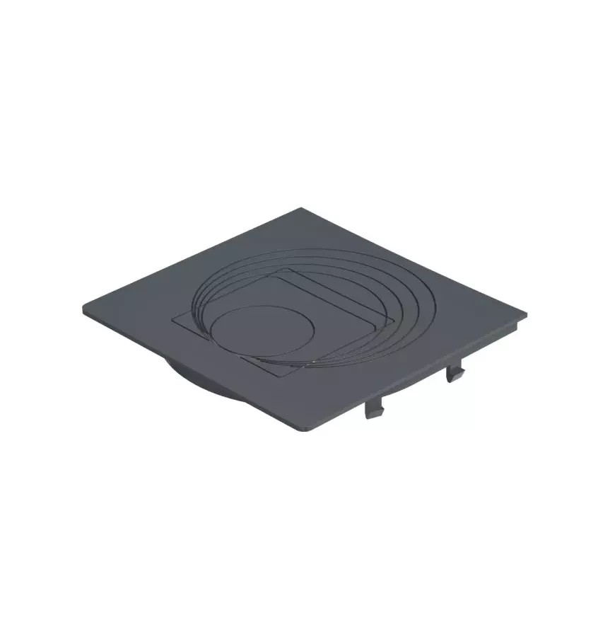 Galeco - system kwadratowy PVC - klapka pod rurę okrągłą do osadnika