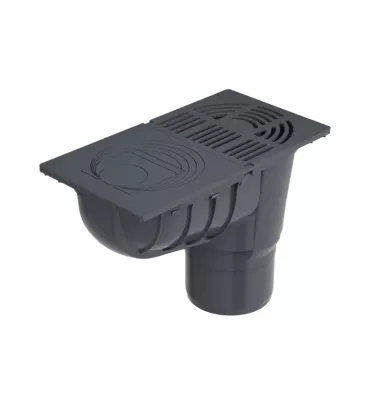 Galeco - square system STEEL - universal sedimentation tank with a basket and flaps